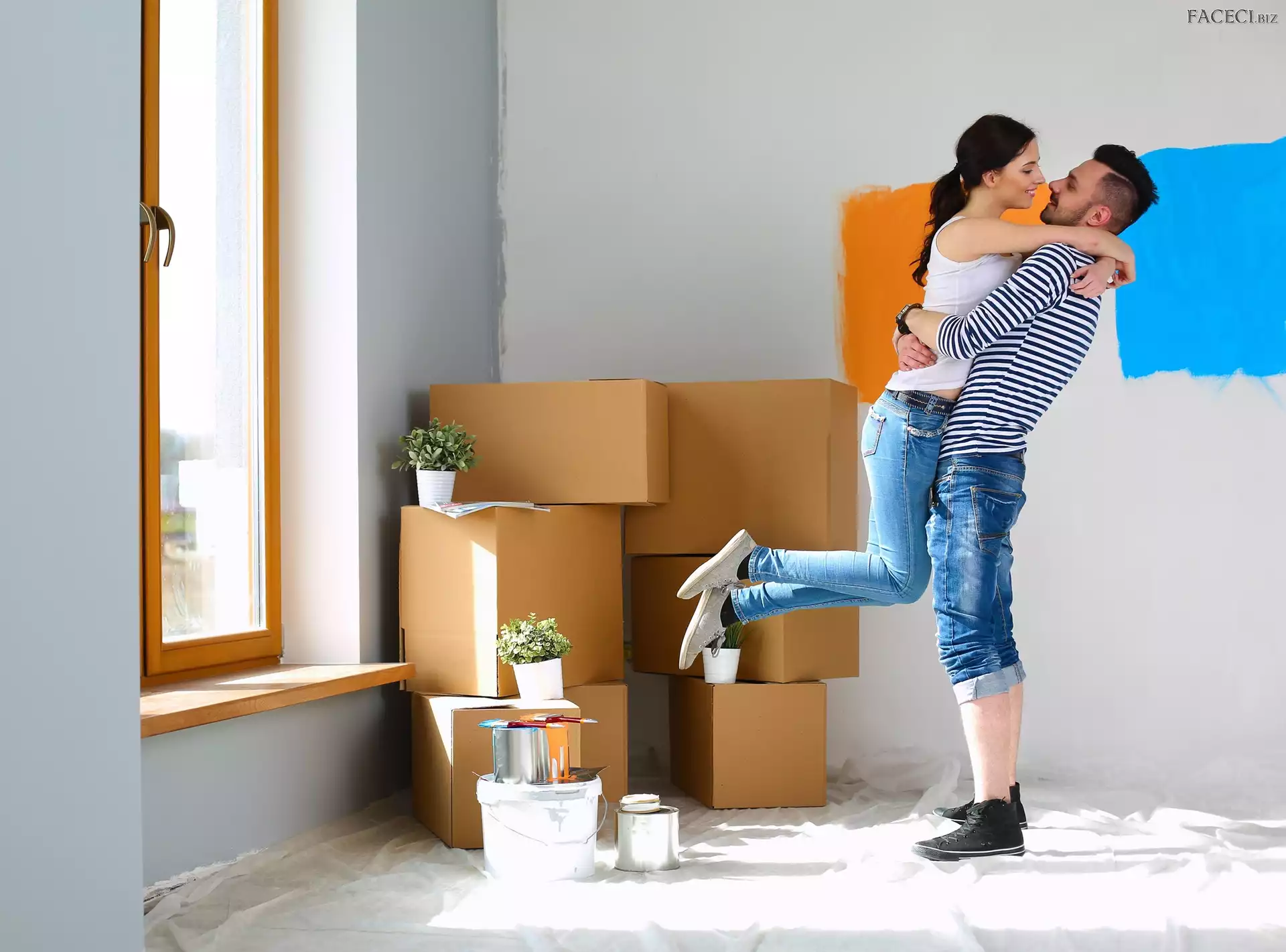 Mężczyzna, Remont, Kobieta, Mieszkanie